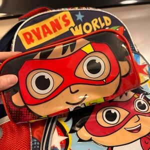 Boys backpack and pencil case